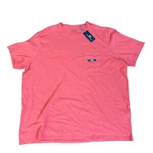 Vineyard Vines Mens 5XB Red Fish USA Short Sleeve Tshirt NWT 100% Cotton